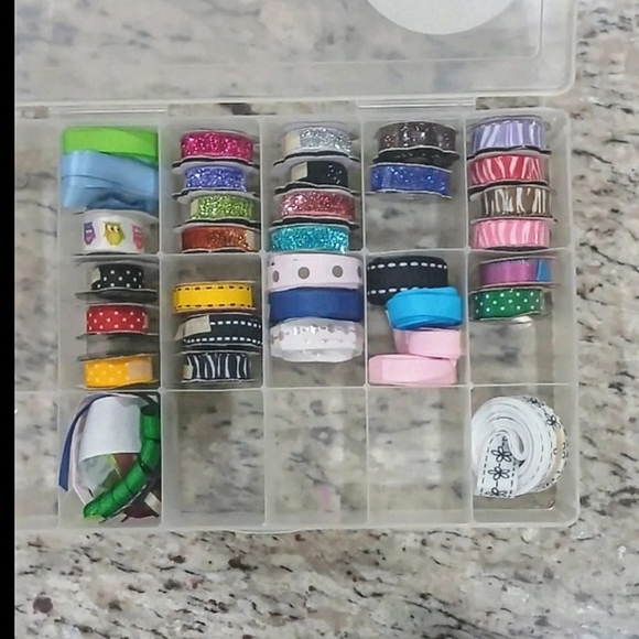 RIBBON All sizes/colors/ patterns/fabrics, 70-100 rolls Holiday/Bows/Scrapbook - Picture 5 of 14